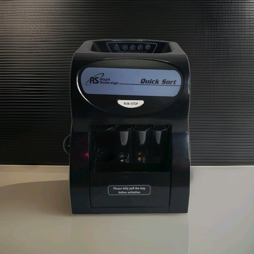 Royal Sovereign QS-1AC Quick Sort Coin Sorter Counter Machine Tested & Works